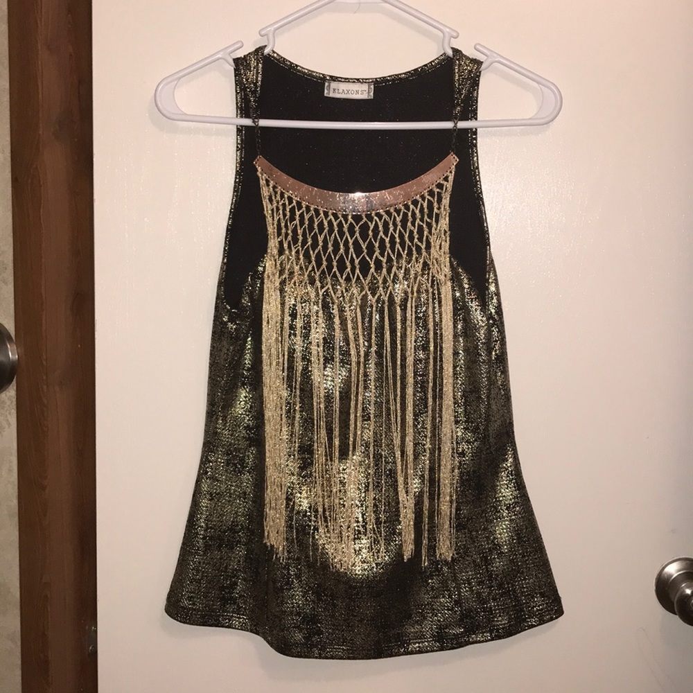 Black and gold shirt